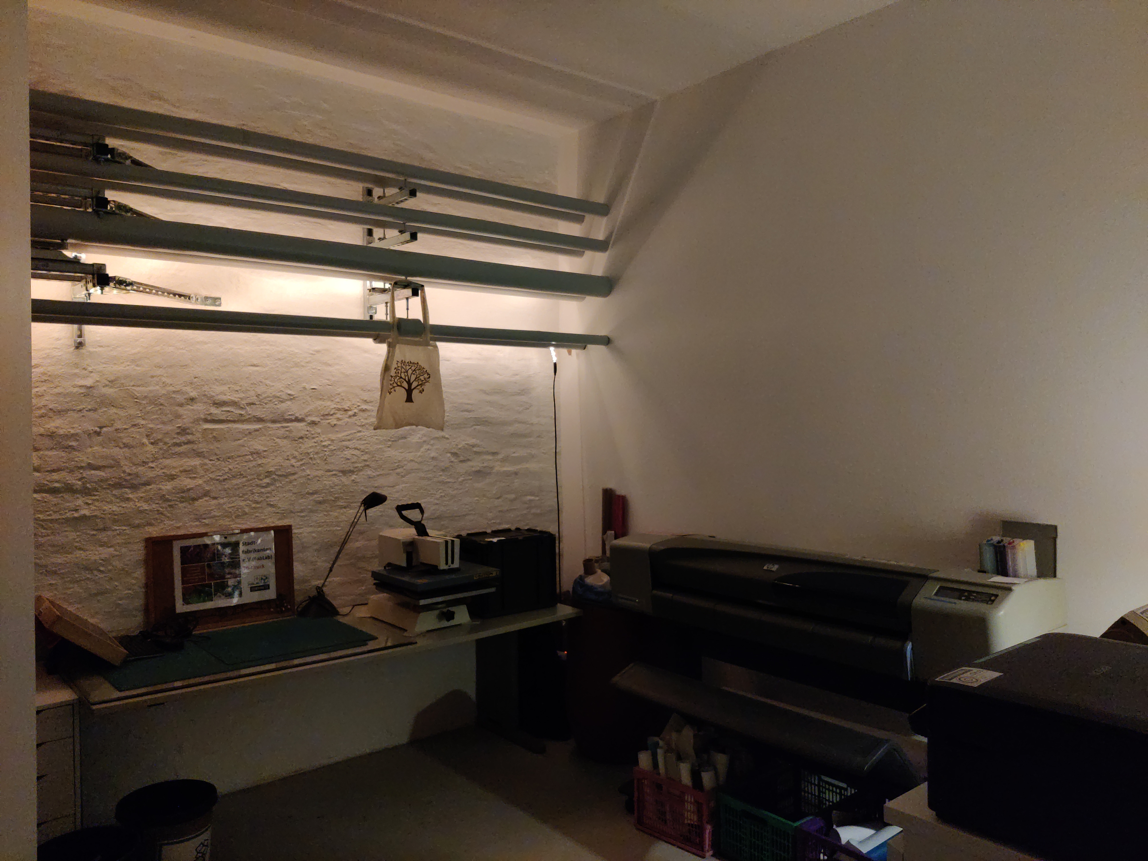 Transfer press and A0 printer (DesignJet 500)