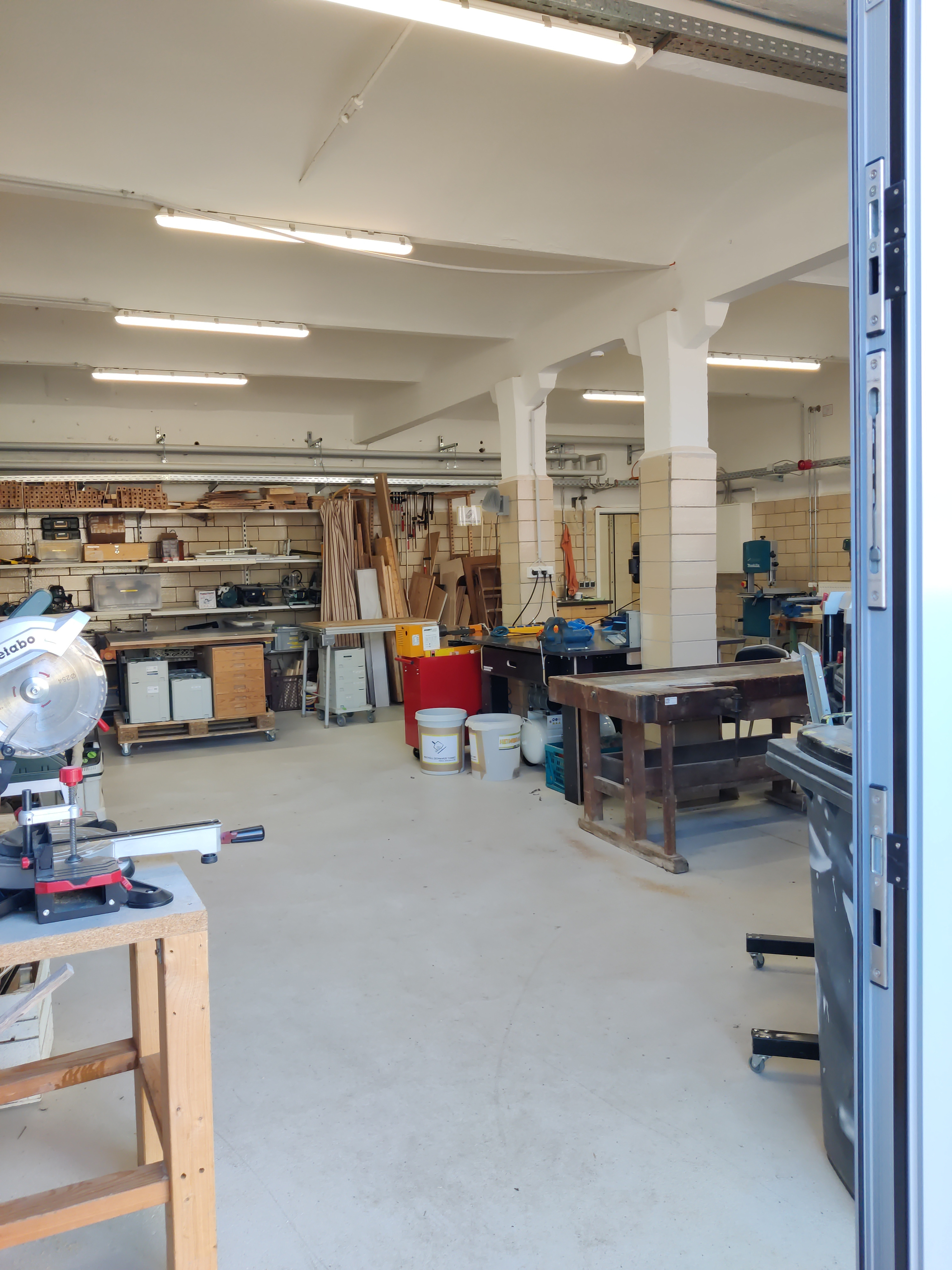 View from the courtyard through the large door