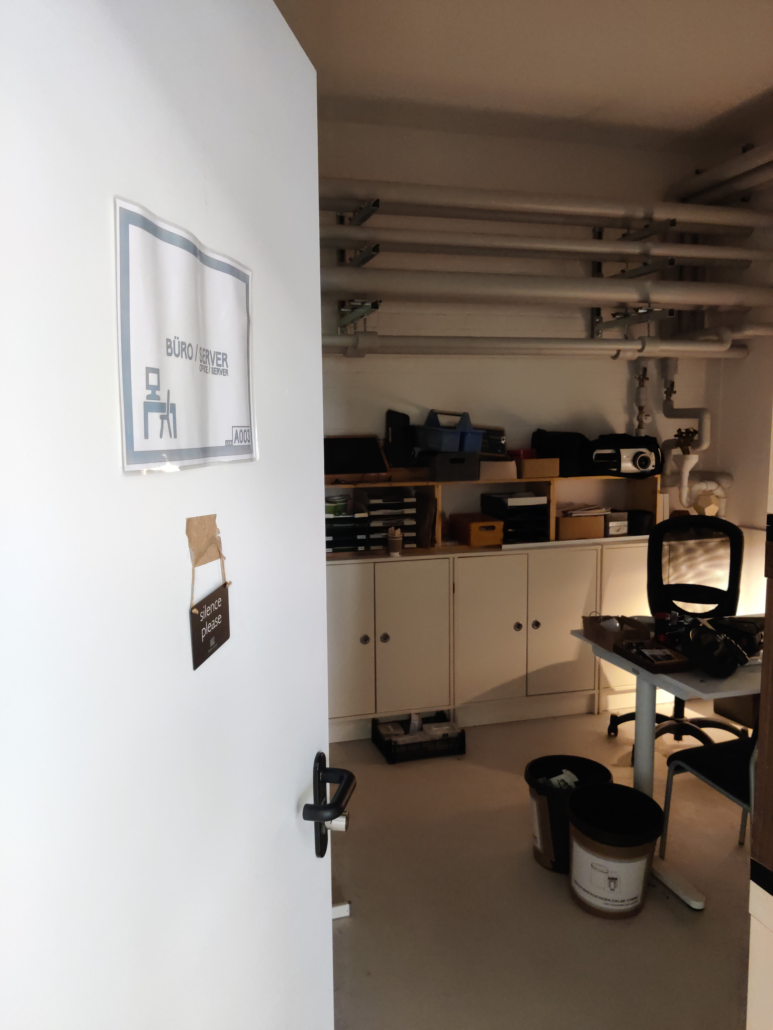 Cabinets with files. Great.